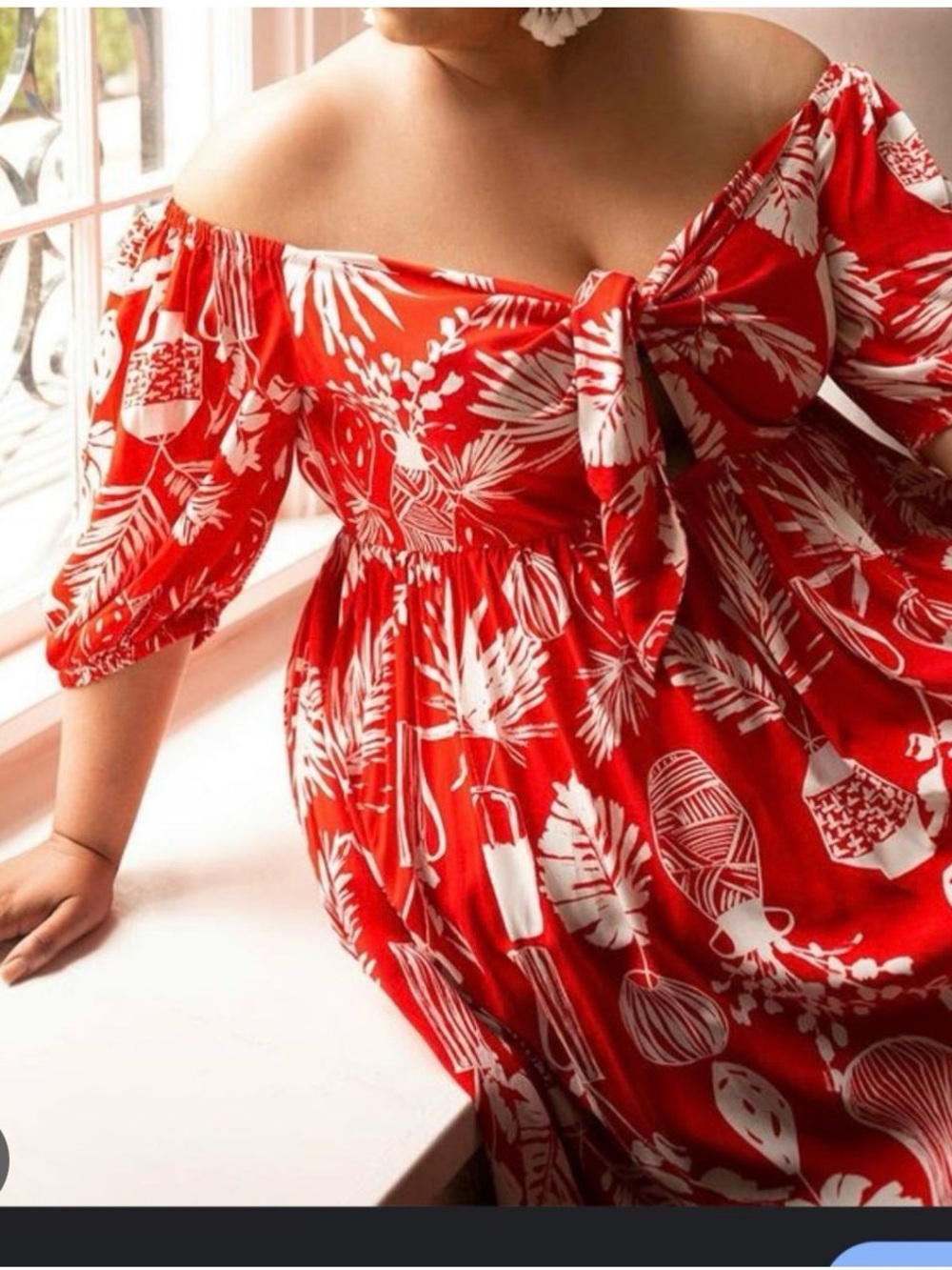 Eloquii Tie Front Maxi Dress